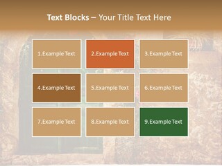 Door Medieval Exterior PowerPoint Template