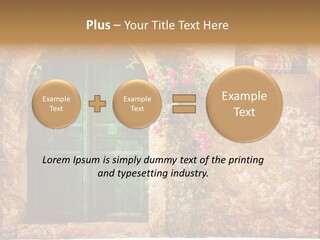 Door Medieval Exterior PowerPoint Template