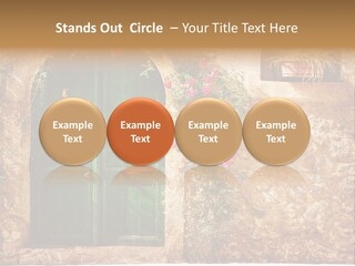 Door Medieval Exterior PowerPoint Template