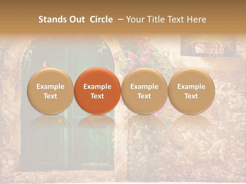 Door Medieval Exterior PowerPoint Template