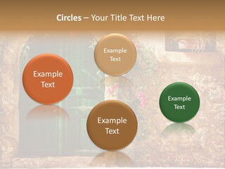 Door Medieval Exterior PowerPoint Template