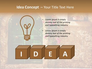 Door Medieval Exterior PowerPoint Template