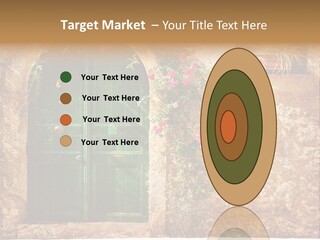 Door Medieval Exterior PowerPoint Template