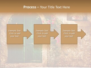 Door Medieval Exterior PowerPoint Template