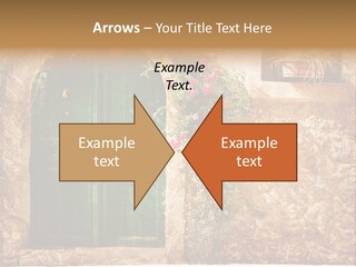 Door Medieval Exterior PowerPoint Template