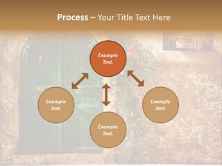 Door Medieval Exterior PowerPoint Template