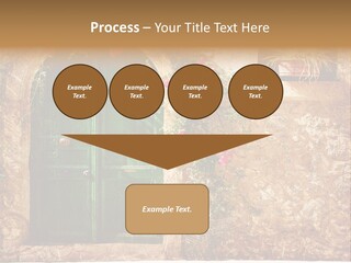 Door Medieval Exterior PowerPoint Template