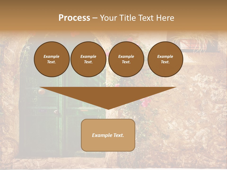 Door Medieval Exterior PowerPoint Template