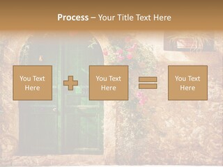 Door Medieval Exterior PowerPoint Template