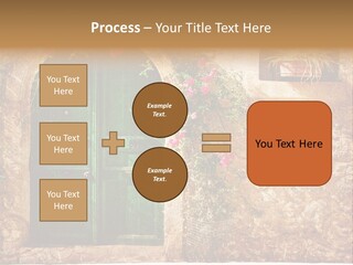 Door Medieval Exterior PowerPoint Template