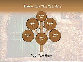 Door Medieval Exterior PowerPoint Template