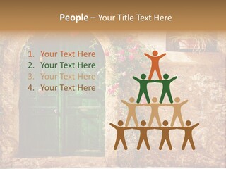 Door Medieval Exterior PowerPoint Template