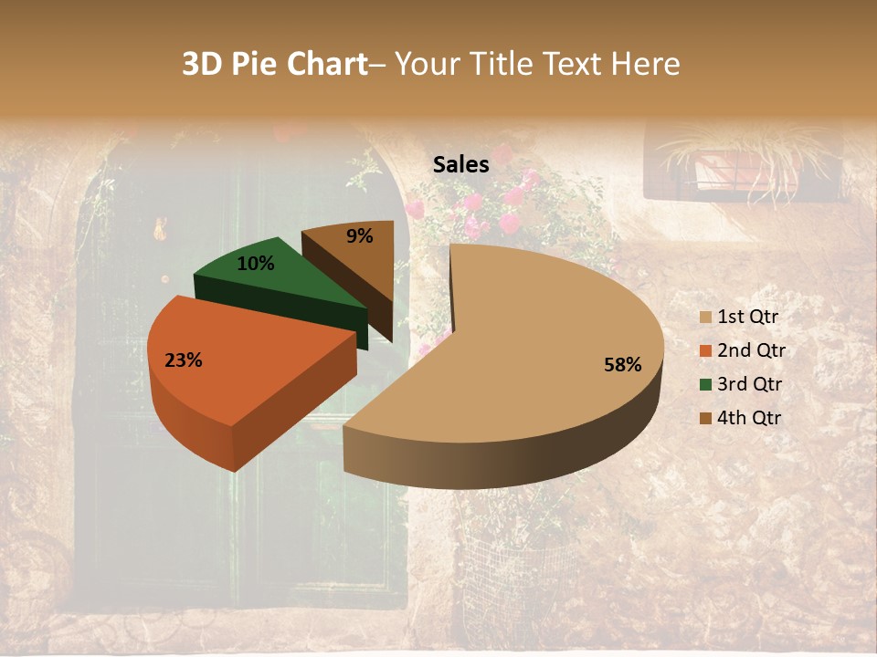 Door Medieval Exterior PowerPoint Template