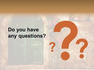 Door Medieval Exterior PowerPoint Template