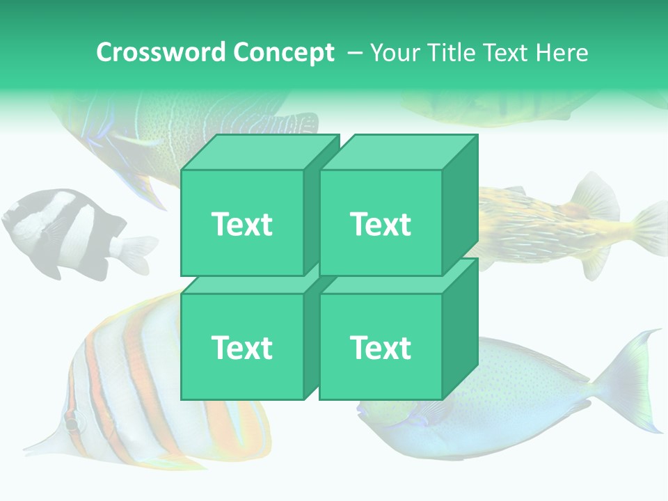 Reef Goldfish Seaside PowerPoint Template