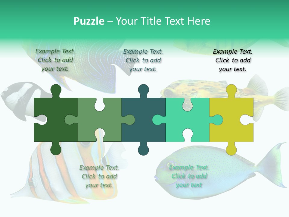 Reef Goldfish Seaside PowerPoint Template