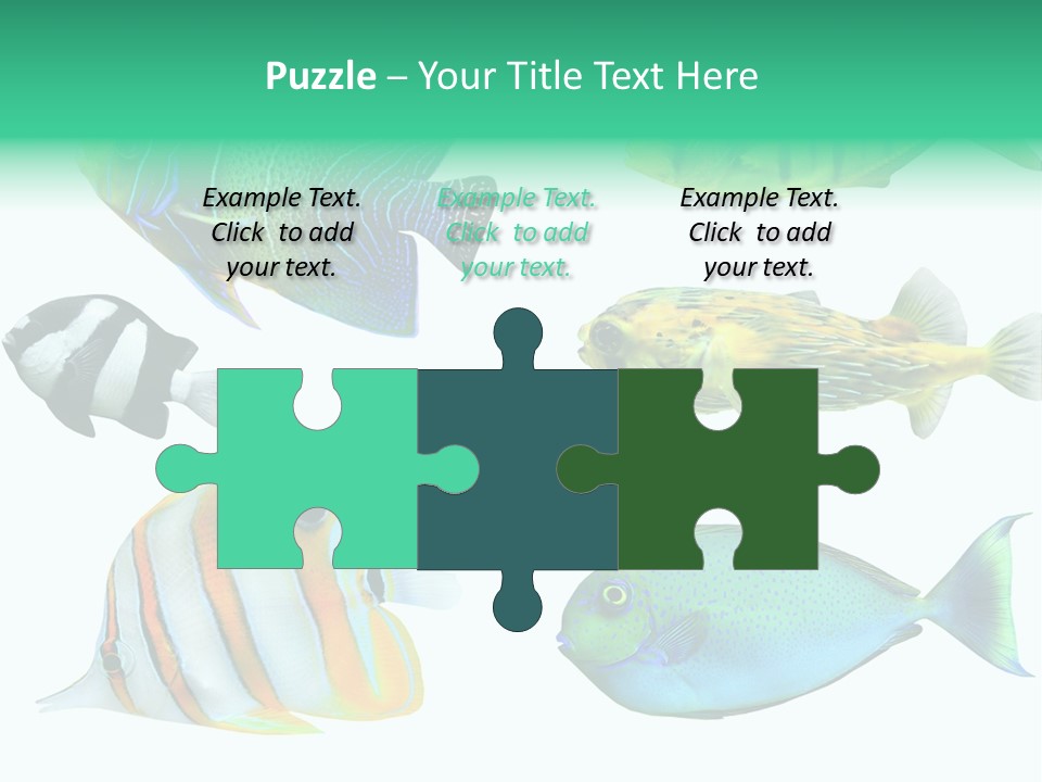 Reef Goldfish Seaside PowerPoint Template