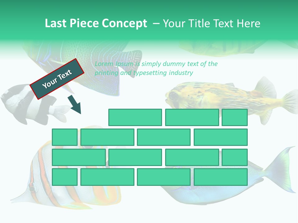 Reef Goldfish Seaside PowerPoint Template