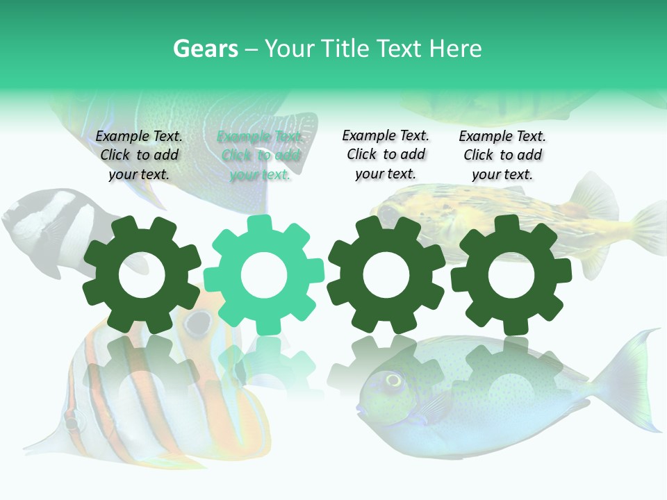 Reef Goldfish Seaside PowerPoint Template