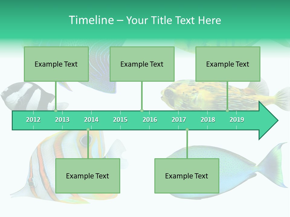 Reef Goldfish Seaside PowerPoint Template