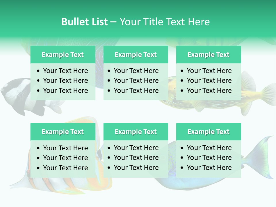 Reef Goldfish Seaside PowerPoint Template