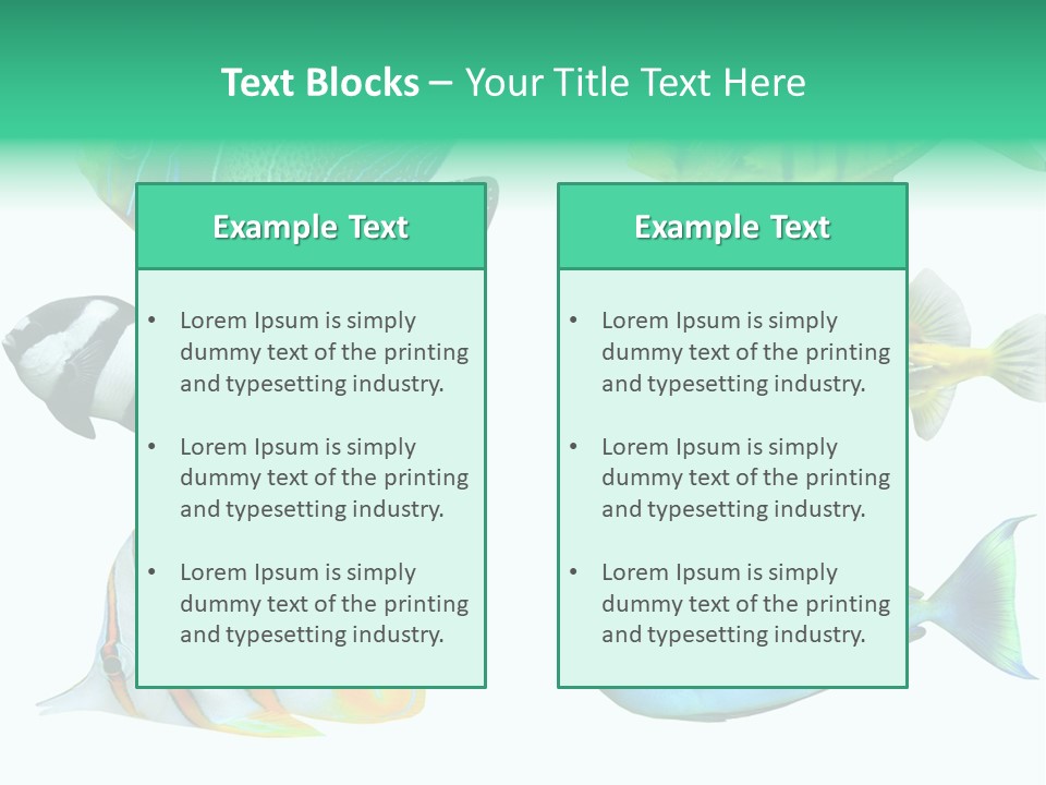 Reef Goldfish Seaside PowerPoint Template
