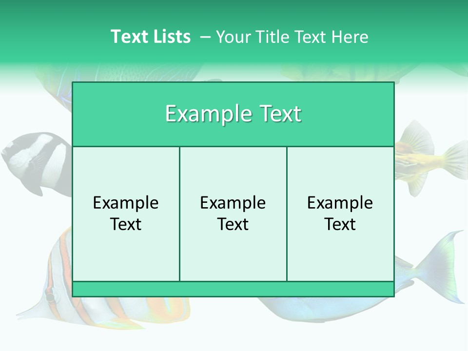 Reef Goldfish Seaside PowerPoint Template