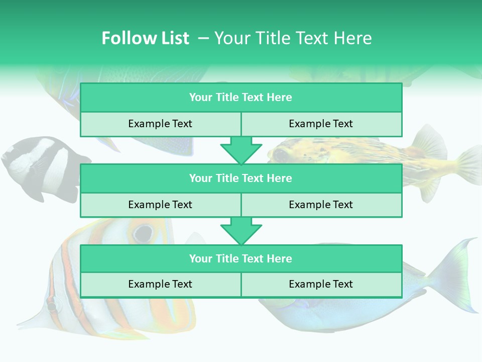 Reef Goldfish Seaside PowerPoint Template