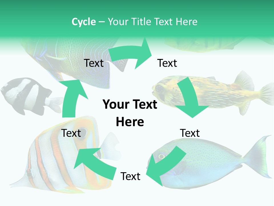 Reef Goldfish Seaside PowerPoint Template