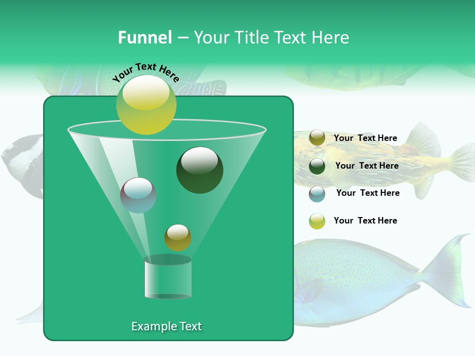 Reef Goldfish Seaside PowerPoint Template