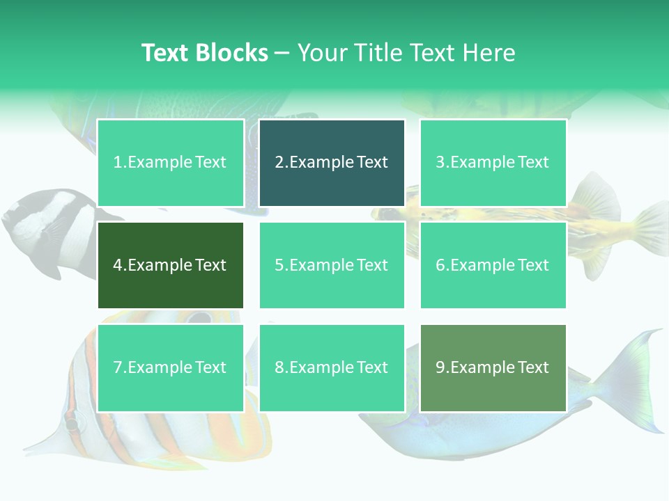 Reef Goldfish Seaside PowerPoint Template