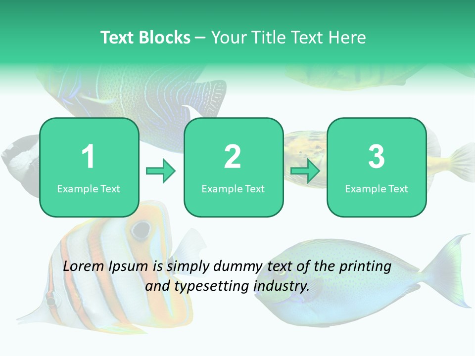 Reef Goldfish Seaside PowerPoint Template