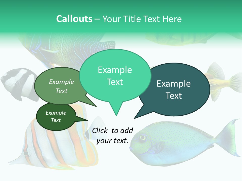 Reef Goldfish Seaside PowerPoint Template