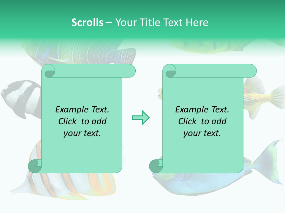 Reef Goldfish Seaside PowerPoint Template