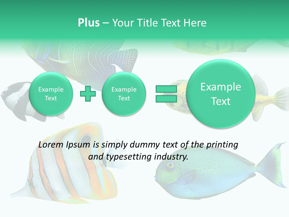 Reef Goldfish Seaside PowerPoint Template