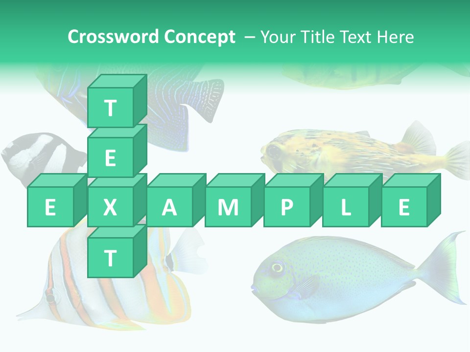 Reef Goldfish Seaside PowerPoint Template