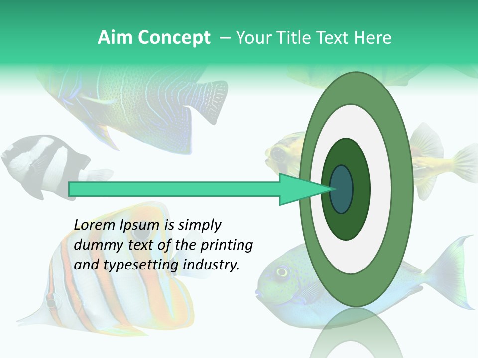 Reef Goldfish Seaside PowerPoint Template