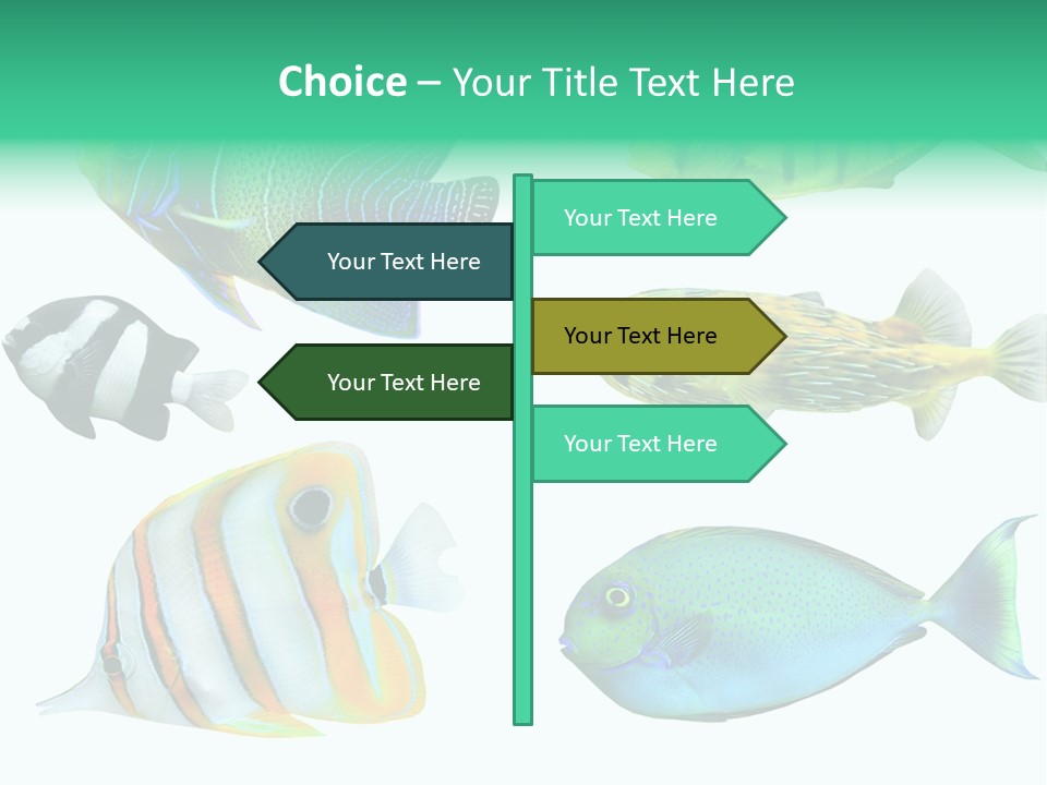 Reef Goldfish Seaside PowerPoint Template