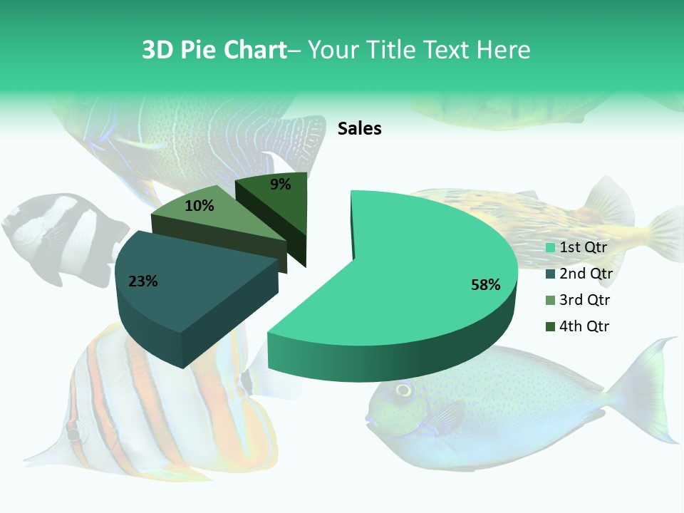 Reef Goldfish Seaside PowerPoint Template