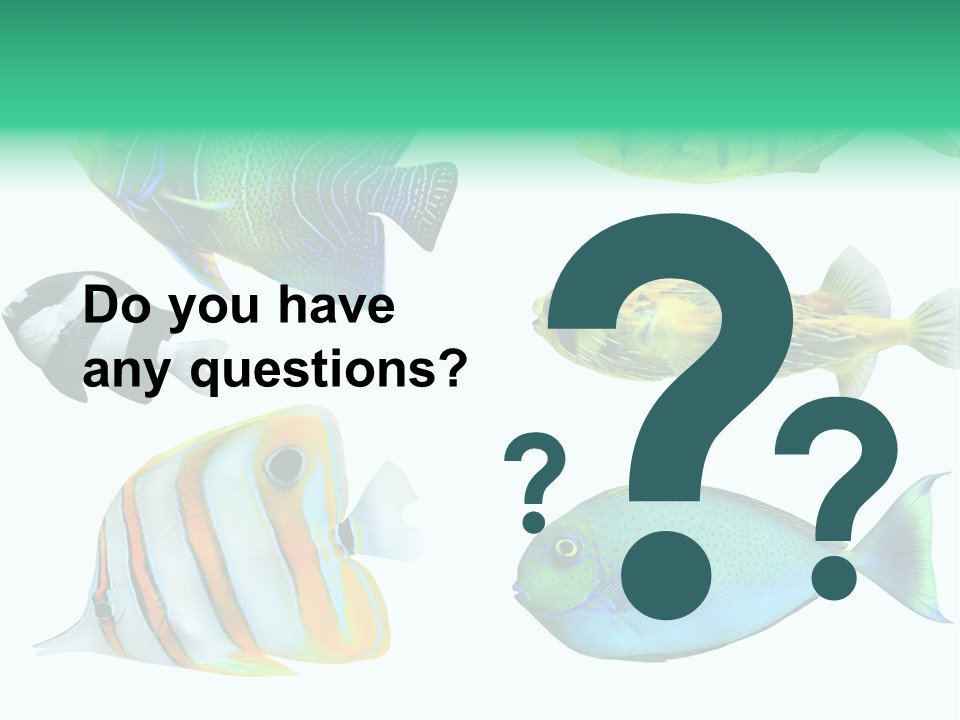 Reef Goldfish Seaside PowerPoint Template