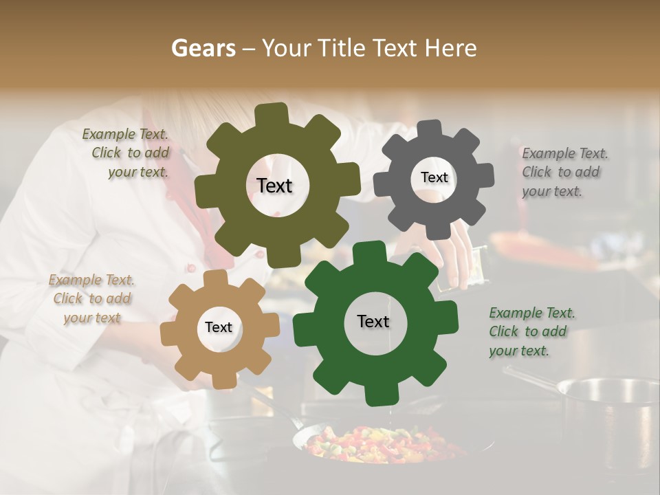 Restaurant Kitchen Hotel Caucasian PowerPoint Template