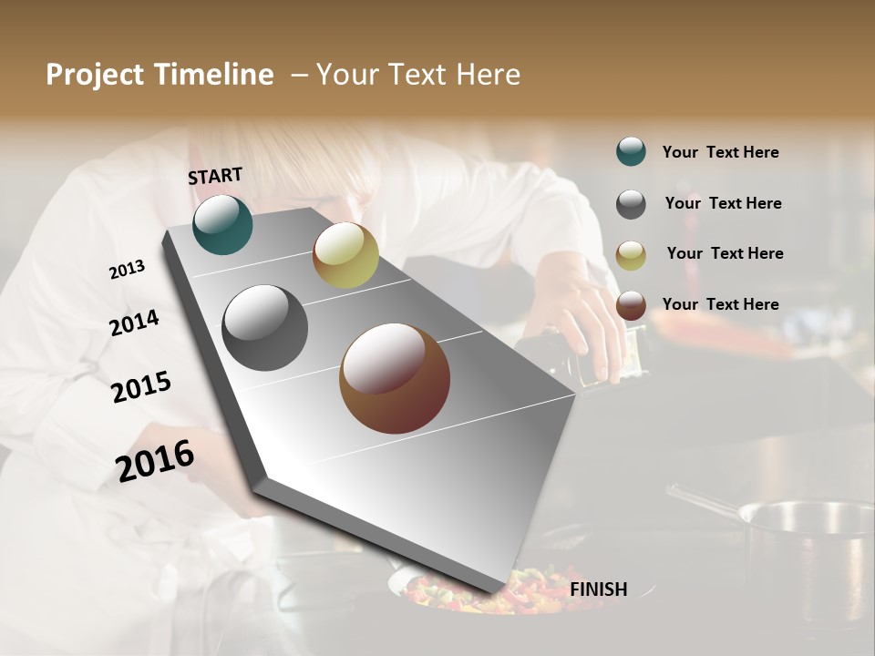 Restaurant Kitchen Hotel Caucasian PowerPoint Template