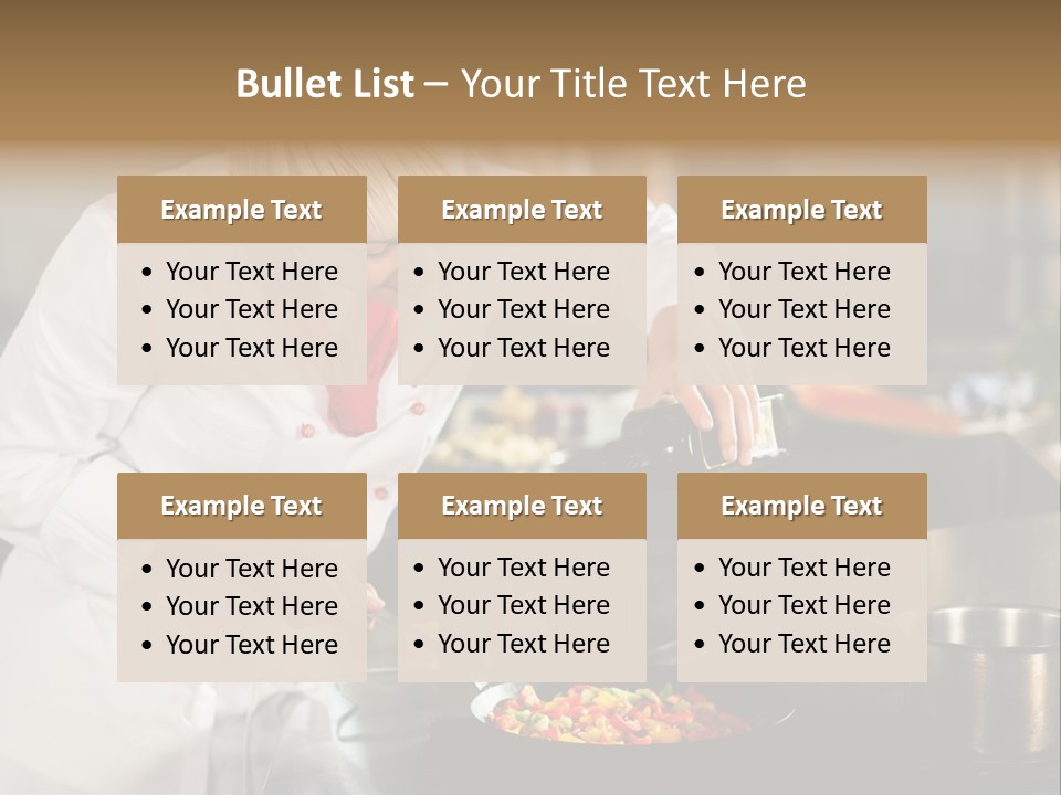 Restaurant Kitchen Hotel Caucasian PowerPoint Template