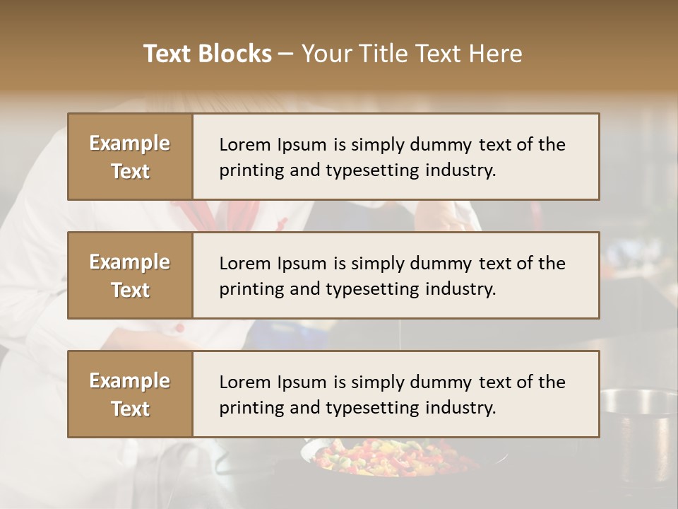 Restaurant Kitchen Hotel Caucasian PowerPoint Template