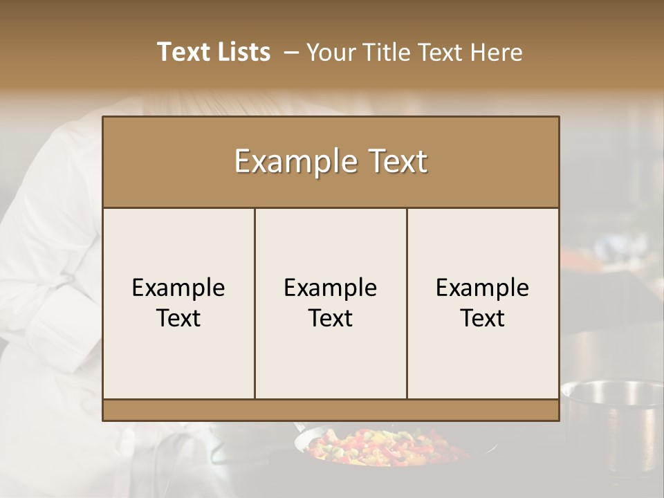 Restaurant Kitchen Hotel Caucasian PowerPoint Template