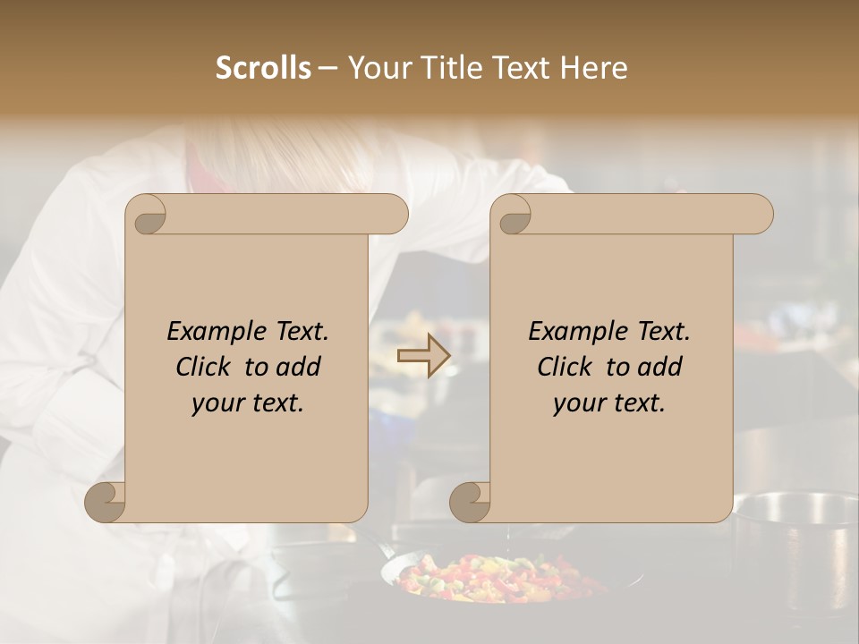 Restaurant Kitchen Hotel Caucasian PowerPoint Template