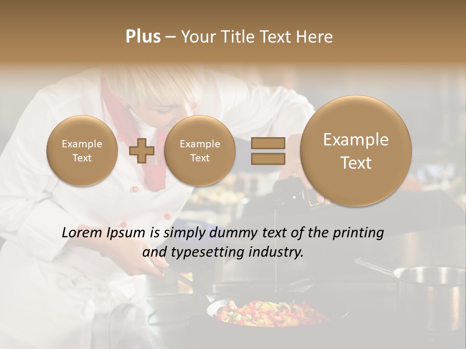 Restaurant Kitchen Hotel Caucasian PowerPoint Template