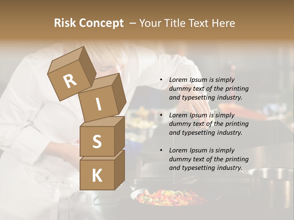 Restaurant Kitchen Hotel Caucasian PowerPoint Template