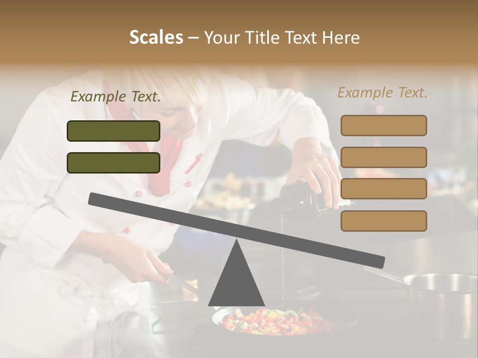 Restaurant Kitchen Hotel Caucasian PowerPoint Template