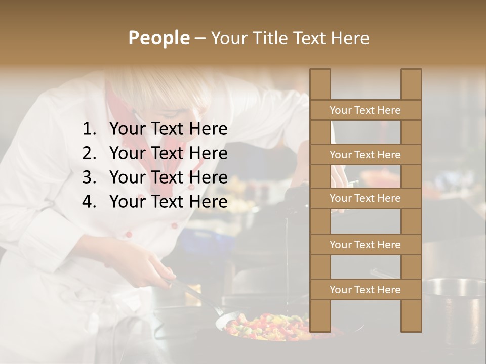 Restaurant Kitchen Hotel Caucasian PowerPoint Template